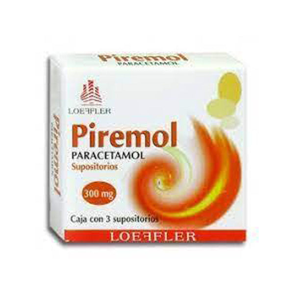 Paracetamol 300 mg supos con 3 (piremol)