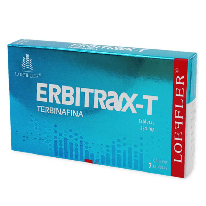 Terbinafina 250 mg tabletas con7 (erbitrax)