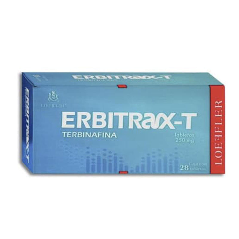 Terbinafina 250mg tabletas con 28 (Erbitrax)