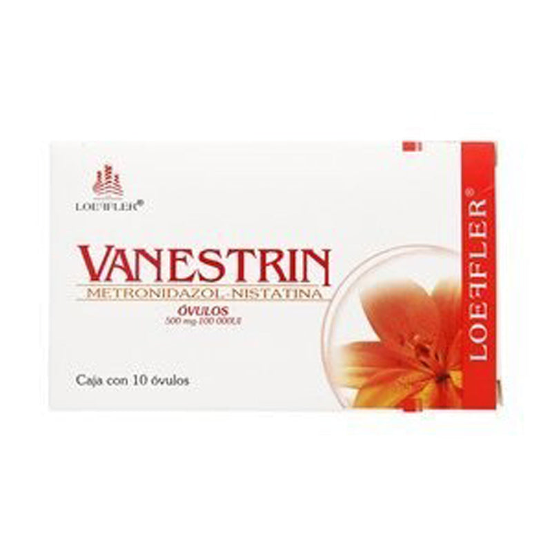 Metronidazol-nistatina 500 mg ovulos con 10 (vanestrin)