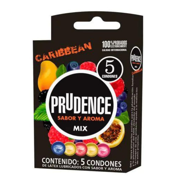 Preservativos prudence caribean mix con5