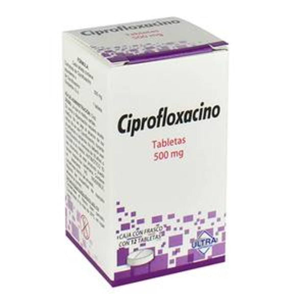 Ciprofloxacino 500 mg. tabletas con 12 (ultra) *a
