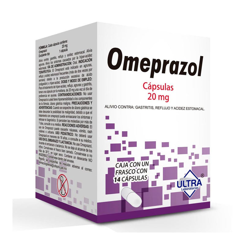 OMEPRAZOL 20 MG. CAPS C/14 (ULTRA)