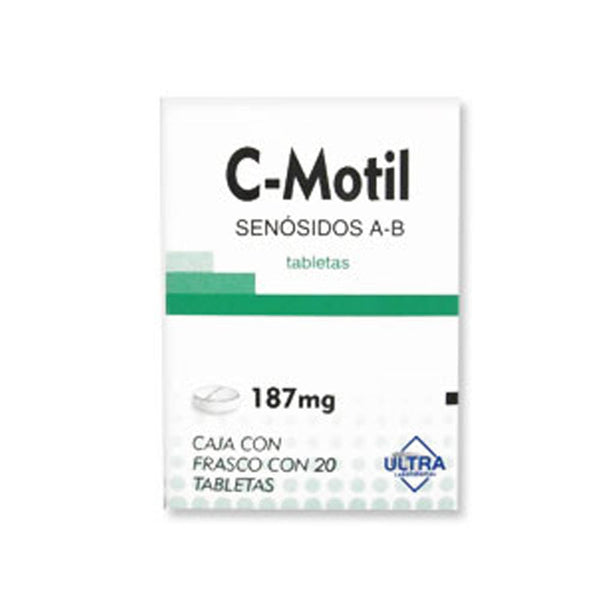 Senosidos a, b 187 mg. tabletas con 20 (c motil)
