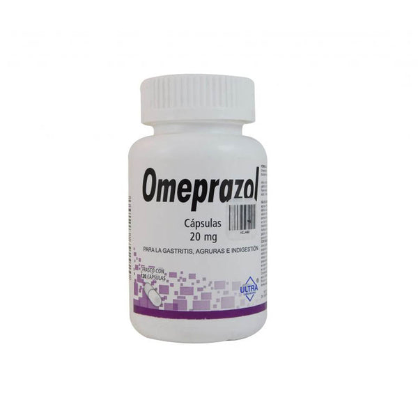 Omeprazol 20 mg. capsulas con 120 (ultra)