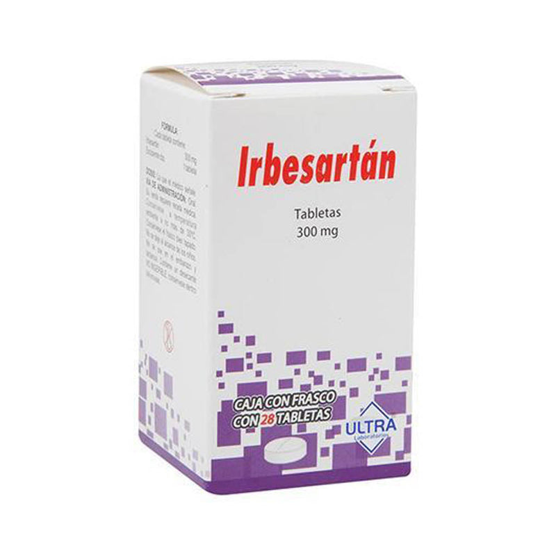 Irbesartan 300 mg. tabletas con 28 (ultra)