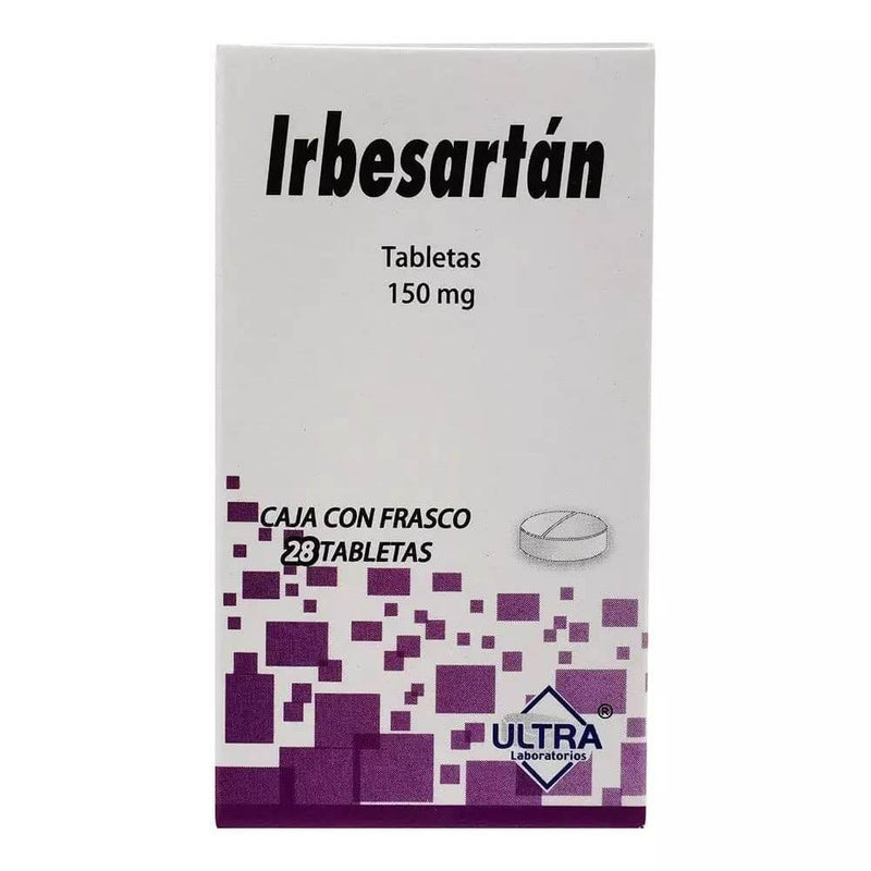 Irbesartan 150mg tabletas con 28 (ultra)