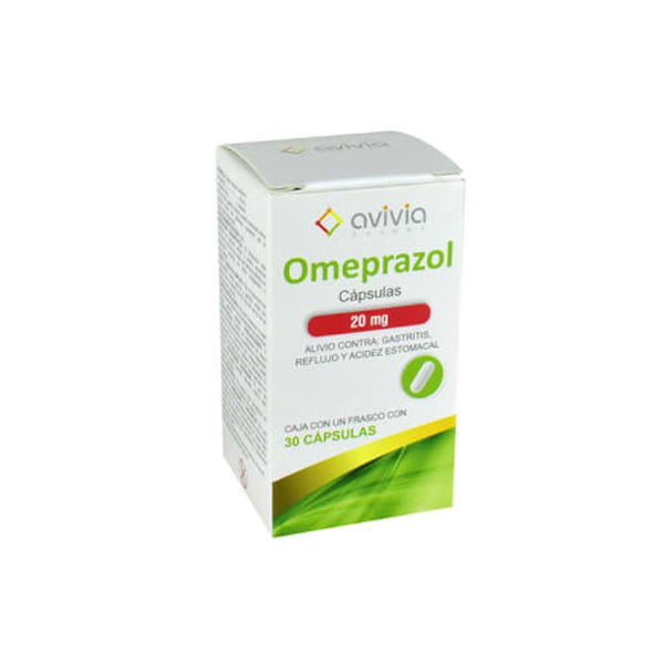 Omeprazol 20 mg tabletas con 30 (avivia)