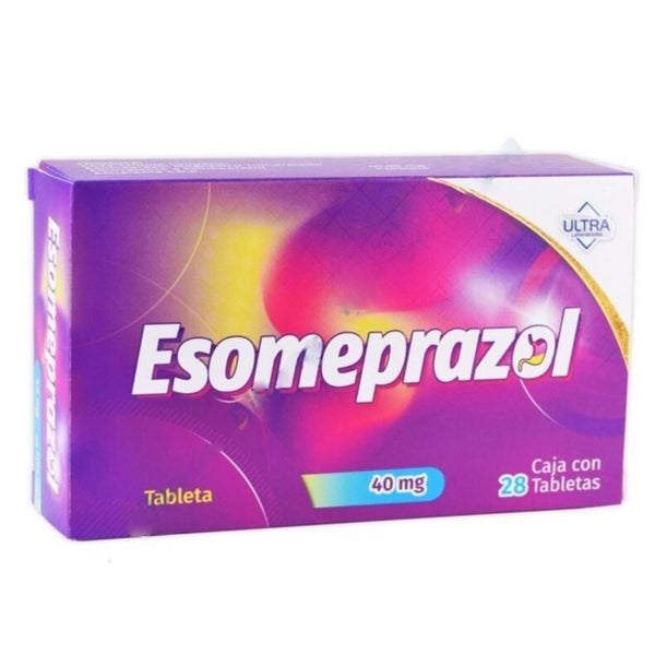 Esomeprazol 40 mg tabletas con 28 (ultra)