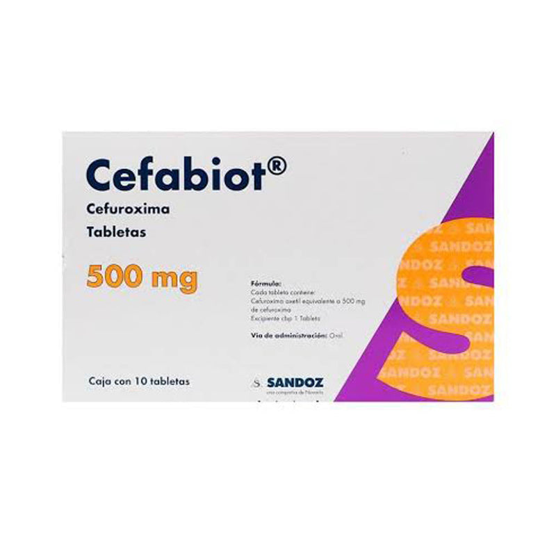 Cefabiot 10 tabletas 500mg *a