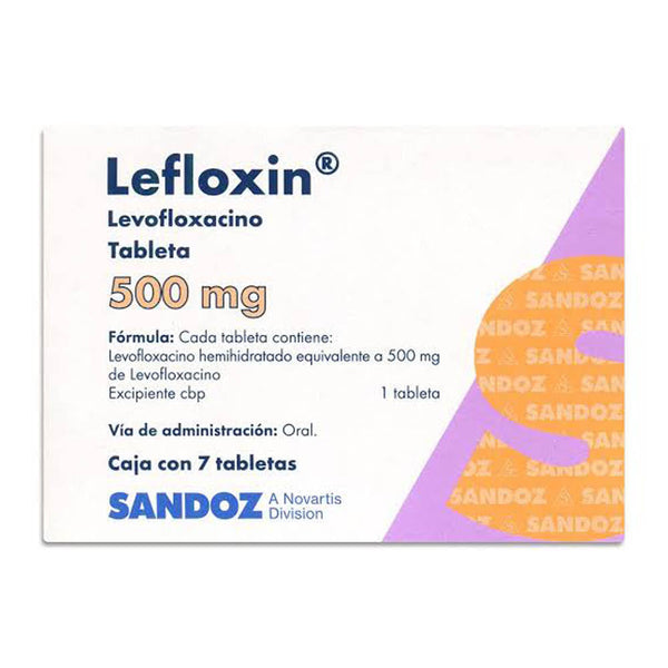 Lefloxin 7 tabletas 500mg