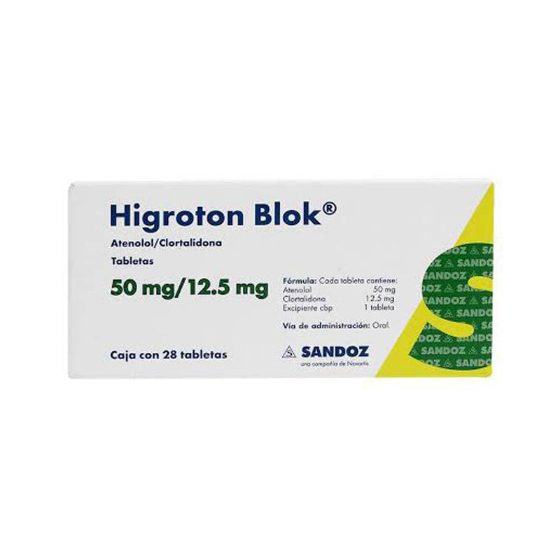 Higienicoroton blok 28 tabletas 50/12.5mg