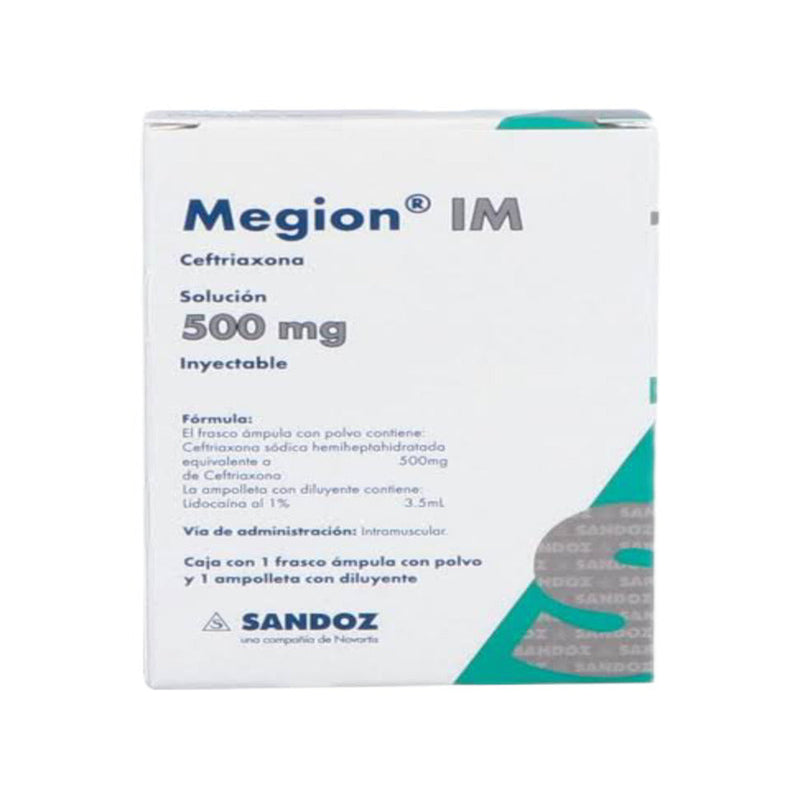 Megion im solucion inyectables 500mg