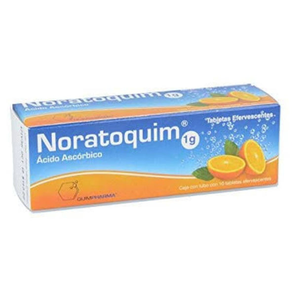 Acido ascorbico efervescente 1 gr tabletas con 10 (noratoquim)