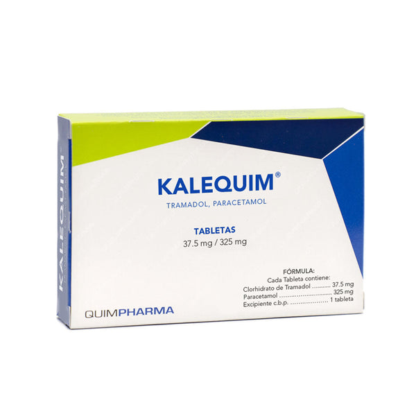 Tramadol - paracetamol 37.5/325 mg tabletas con 20 (kalequim)