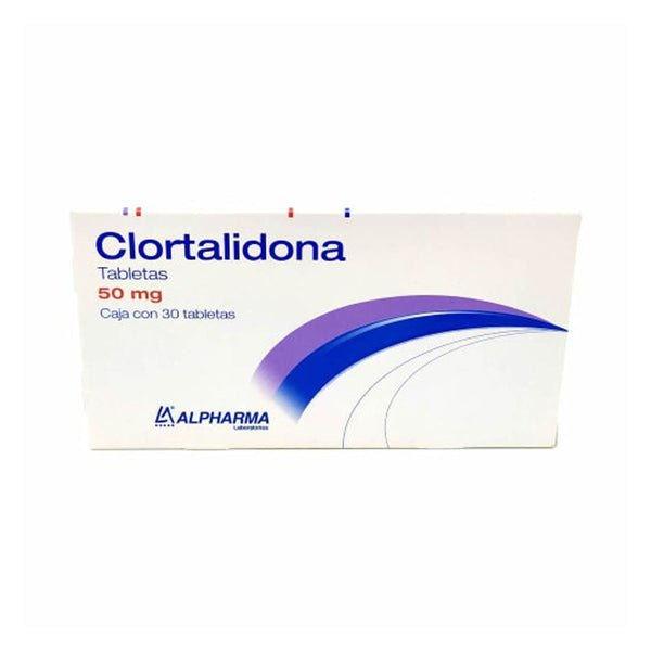 Clortalidona 50 mg. tabletas con 30 (alpharma)
