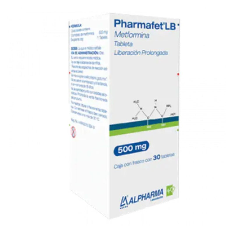 Pharmafet lb 30 tabletas 500mg