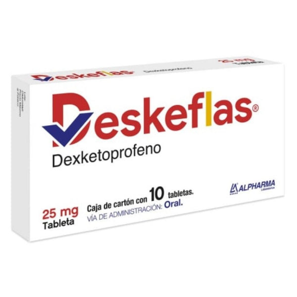 Deskeflas 10 tabletas 25 mg