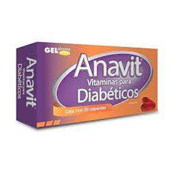 Multivitaminico para diabeticos capsulas con 30 (anavit)