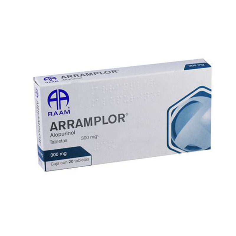Alopurinol 300 mg tabletas con 20 (arramor)