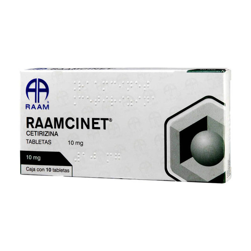 Cetirizina 10 mg tabletas con 10 (raamcinet)