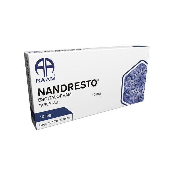 Escitalopram 10 mg tabletas con 28 (nandrestro)