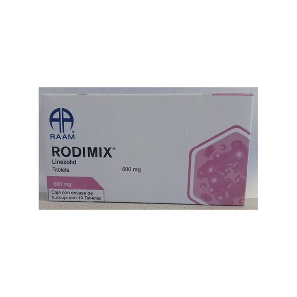 Linezolid 600mg tabletas con 10 (Rodimix)