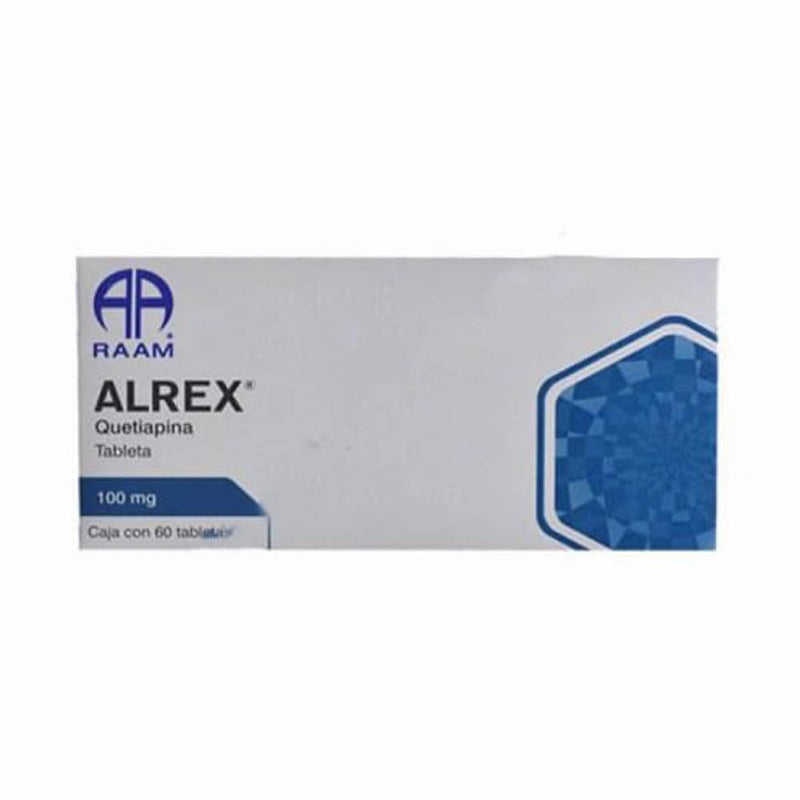 Quetiapina 100mg tabletas con 60 (Alrex)