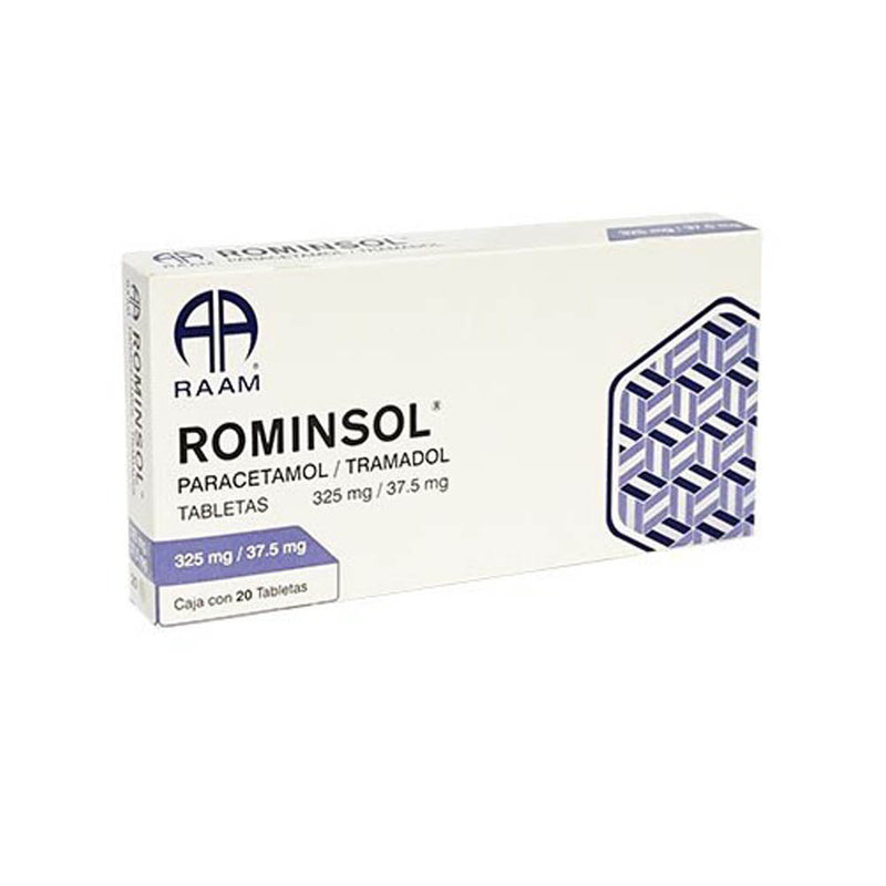 Paracetamol - tramadol 325/37.5 mg tabletas con 20 (rominsolucion)