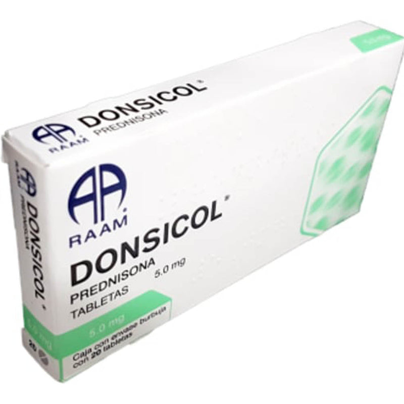 Prednisona 5 mg tabletas con 20 (donsicol)