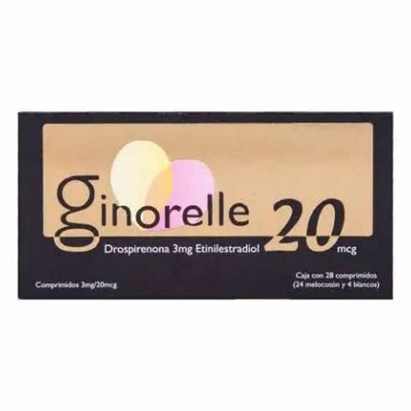 Ginorelle 20 con 28 comprimidos 3mg