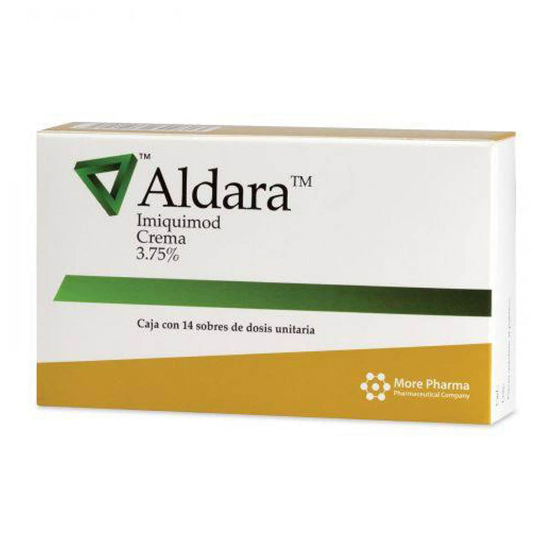 Aldara crema 3.75% 14 sobres 250mg