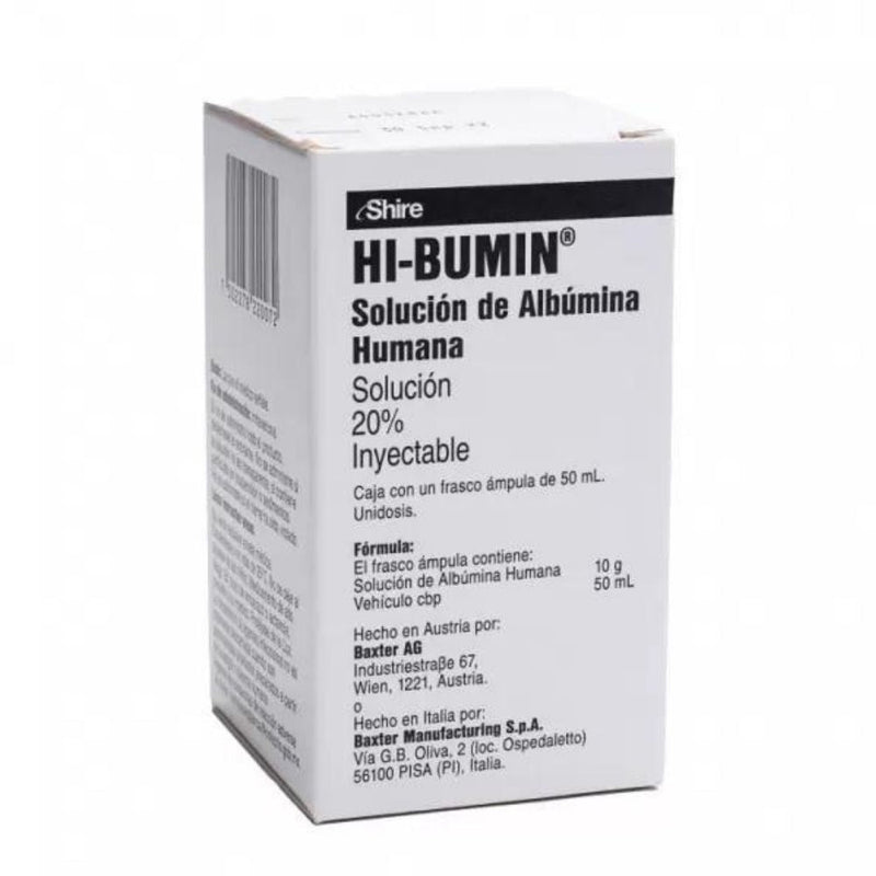 Hi-Bumin albumina humana 20% 50 ml solucion inyectable