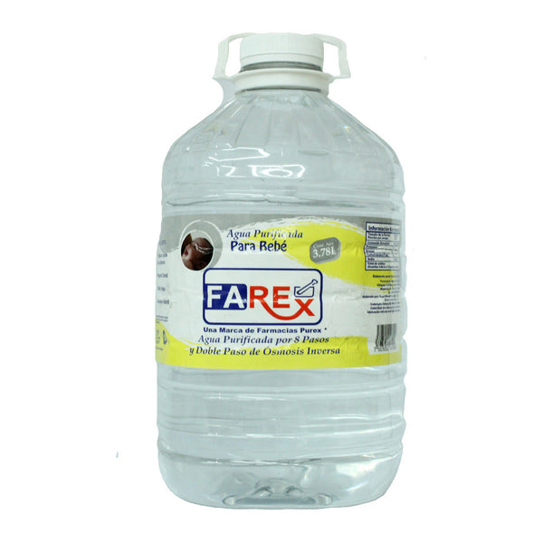 Agua purificada farex 3.78l