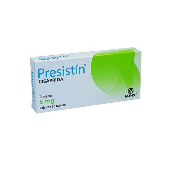 Cisaprida 5 mg. tabletas con 30 (presistin)