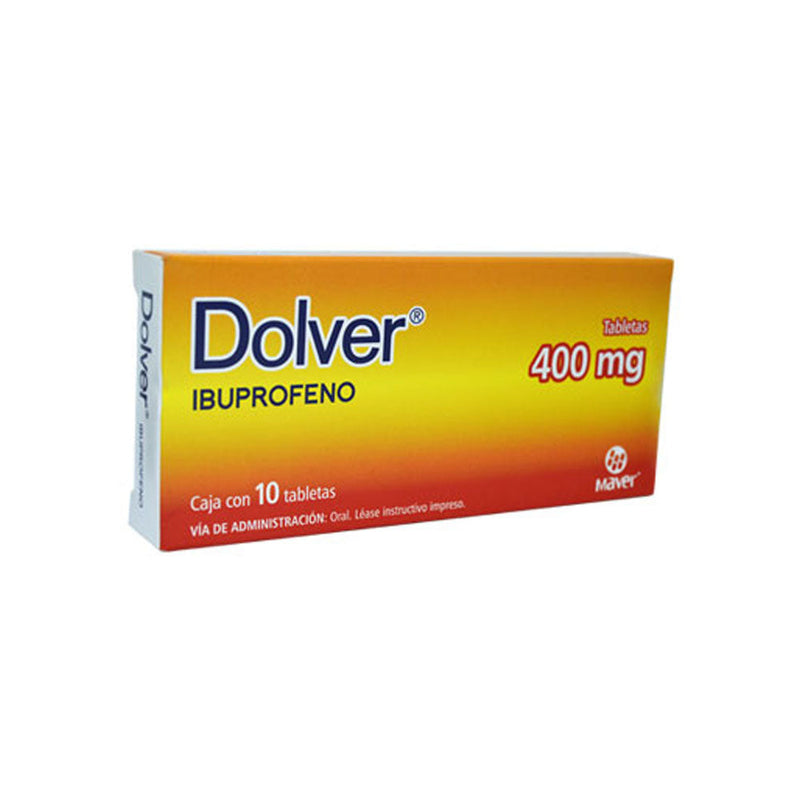 Ibuprofeno 400 mg. tabletas con 10 (dolver)
