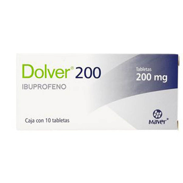 Ibuprofeno 200 mg. tabletas con 10 (dolver)