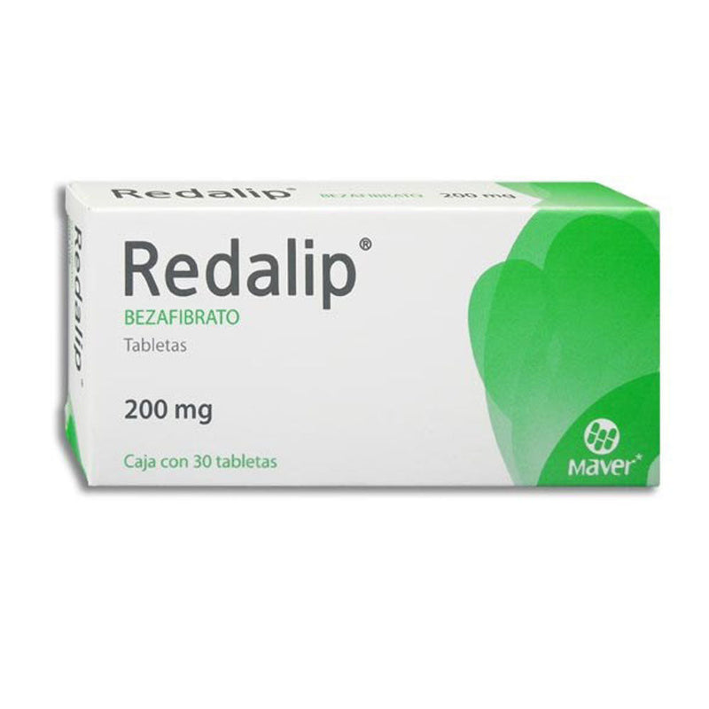 Bezafibrato 200mg tabletas con 30 (Redalip)