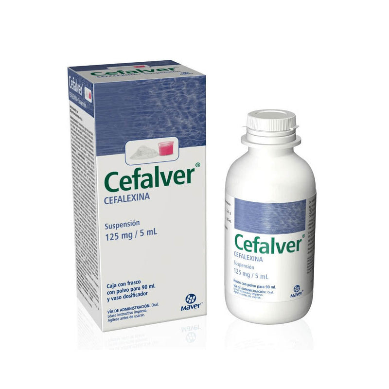 Cefalexina 125 mg./5 ml. suspension 90 ml (cefalver) *a