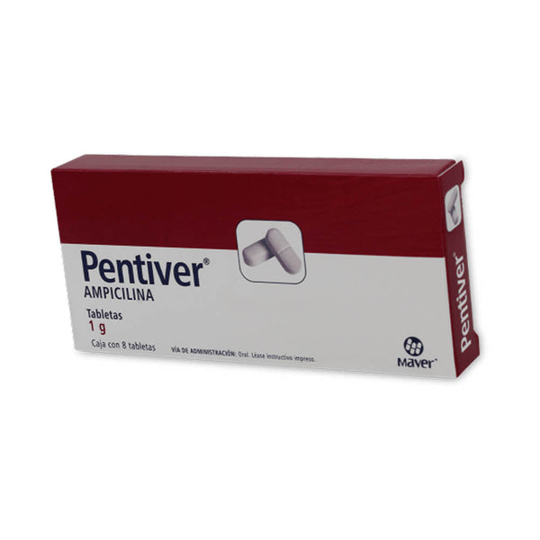 Ampolletasicilina 1 g. tabletas con8 (pentiver) *a