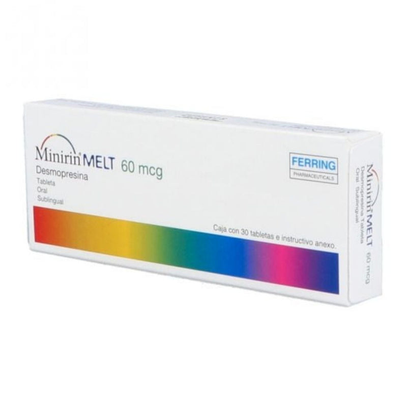 Minirin melt 60 mcg con 30 tabletas