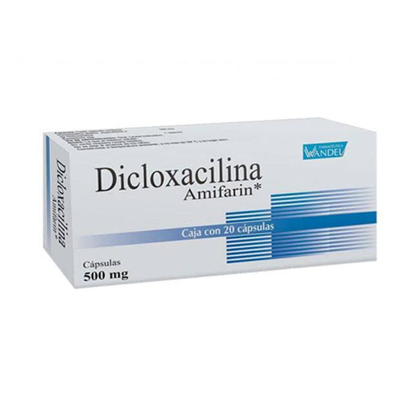 Dicloxacilina 500 mg. capsulas con 20 (amifarin)