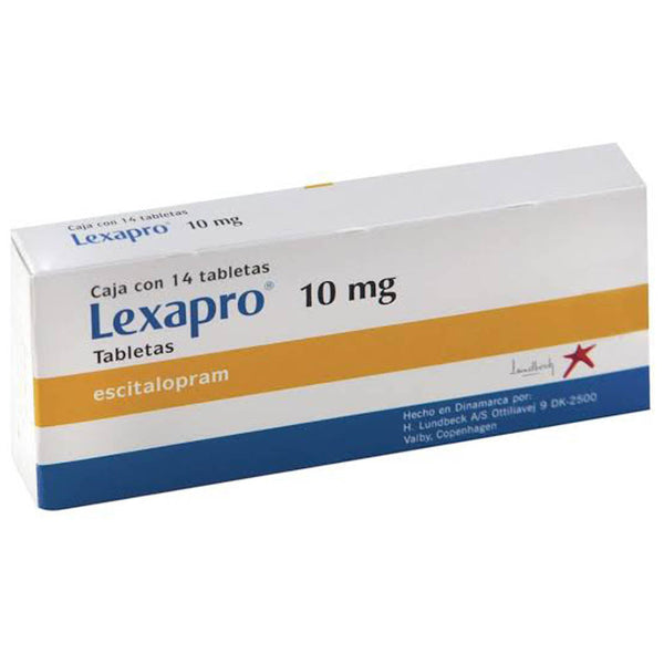 Lexapro 14 tabletas 10mg