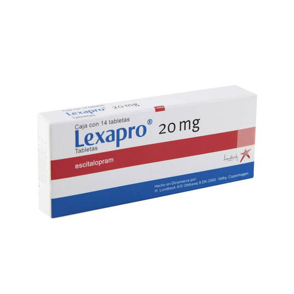 Lexapro 14 tabletas 20mg