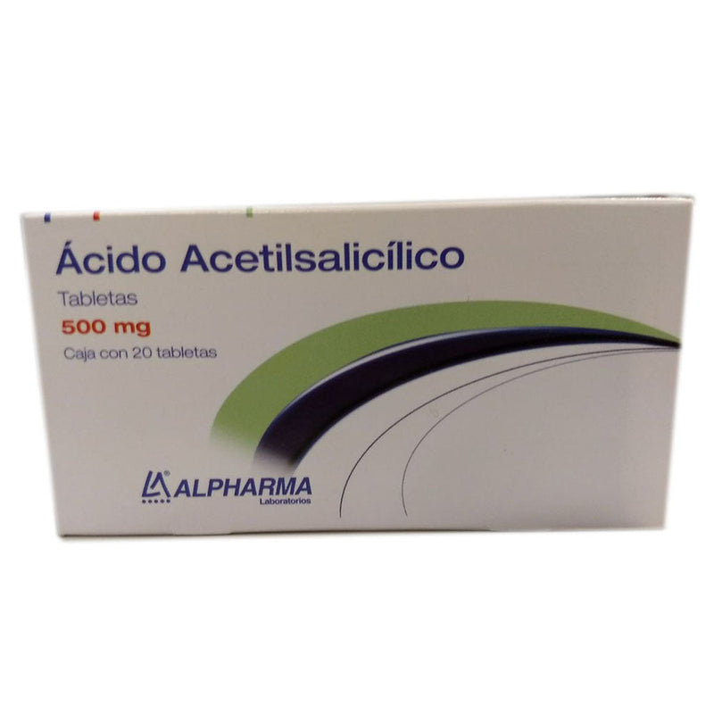 Acido acetilsalicilico 500 mg. tabletas con 20 (alpharma)