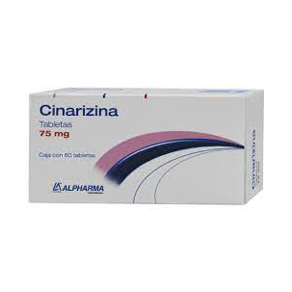 Cinarizina 75 mg. tabletas con 60 (alpharma)