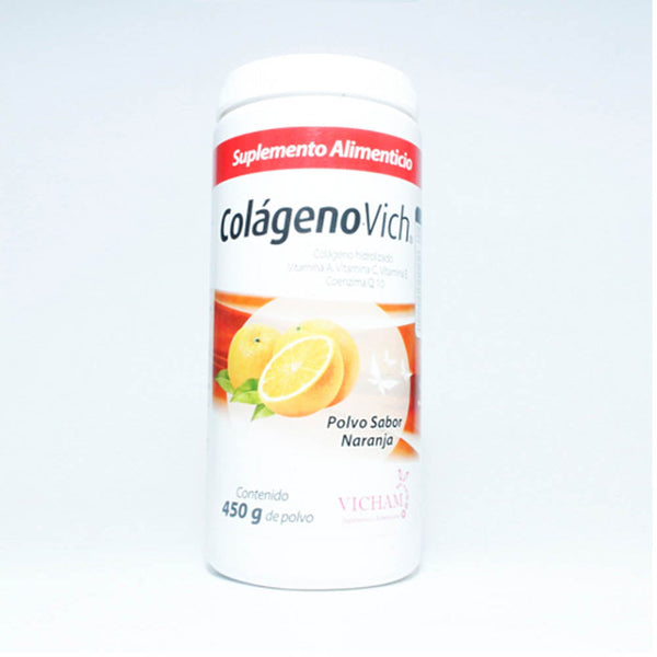 Colageno 450 mg polvo con 1(colageno vich sabor naranja)