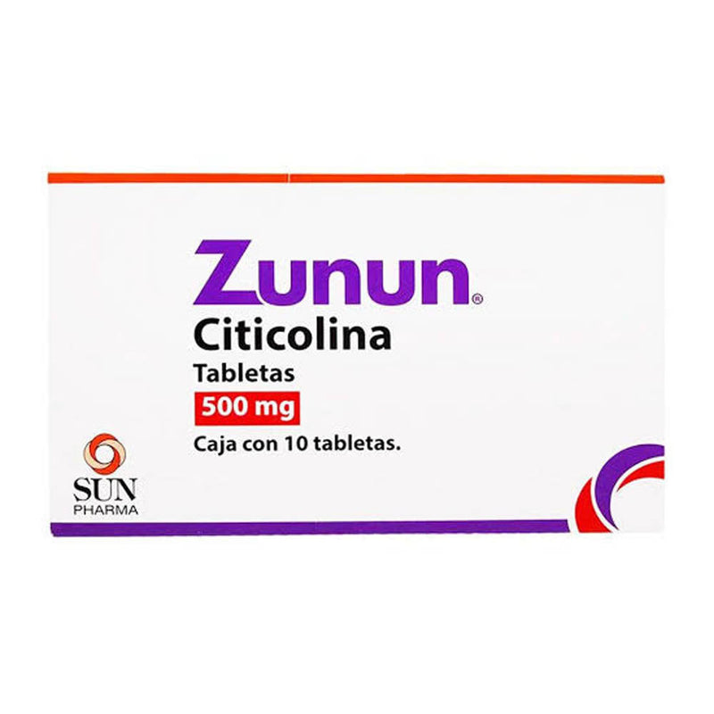 Zunun 10 tabletas 500mg