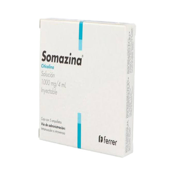 Somazina inyectables 1000mg 5 ampolletas 4ml