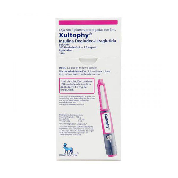 Xultophy inyectables 100ui/3.6mg/ml solucion